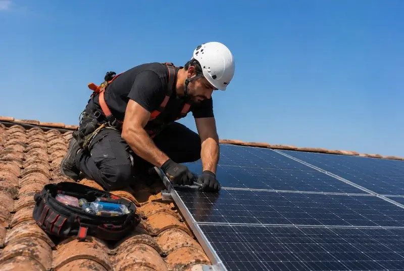 Maintenance et monitoring de panneaux solaires à Guîtres